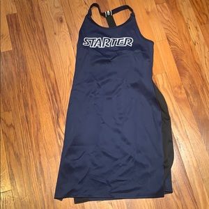 Navy Starter Women’s Halter Dress, Size L